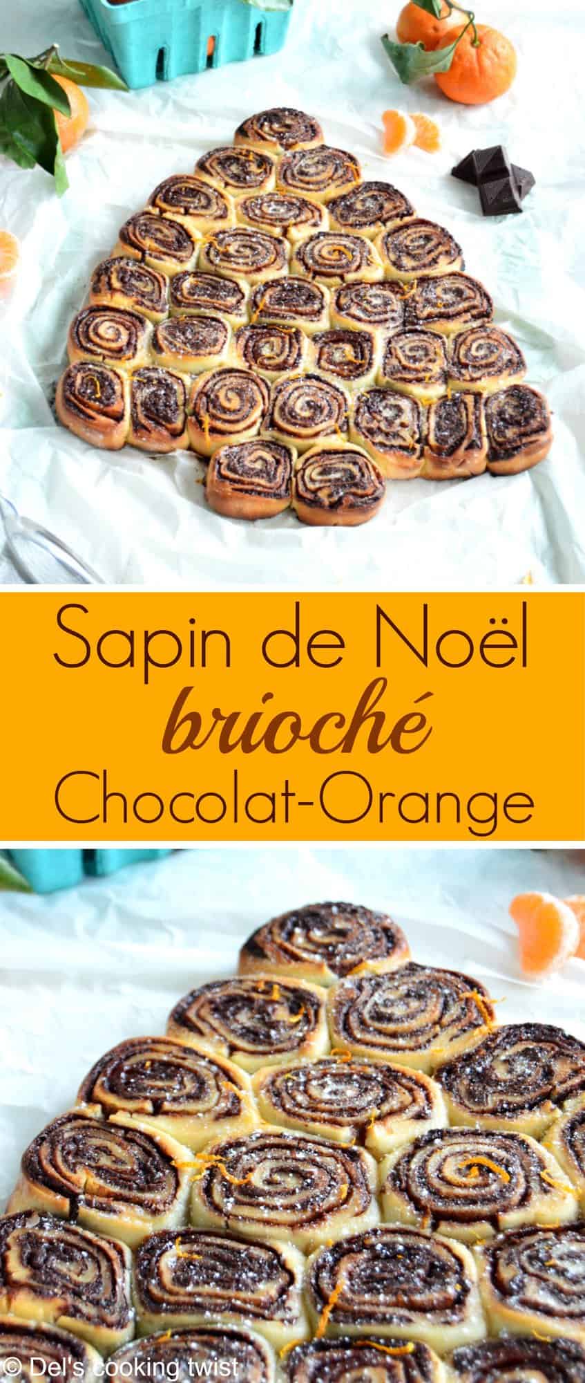 Sapin de Noel brioché chocolat-orange | Del's cooking twist