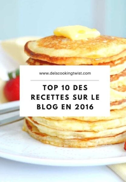 Top 10 des recettes en 2016