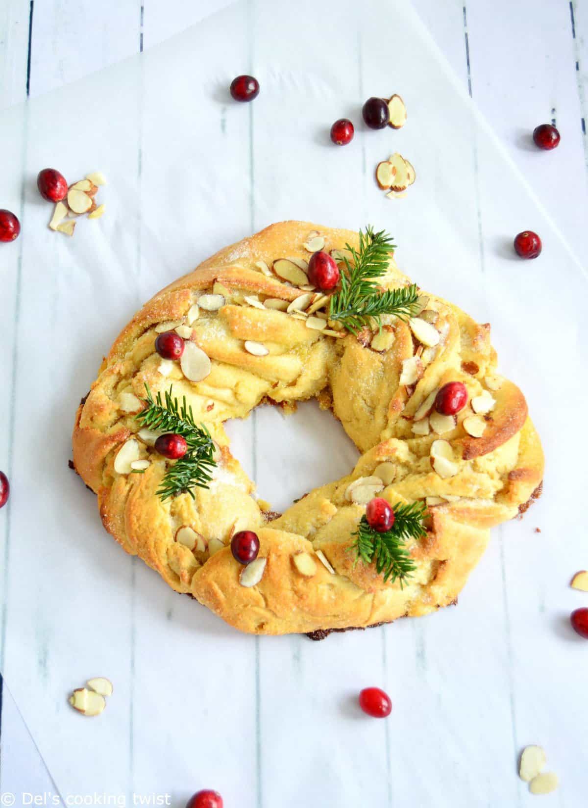 Couronne des rois garnie à la crème d'amande