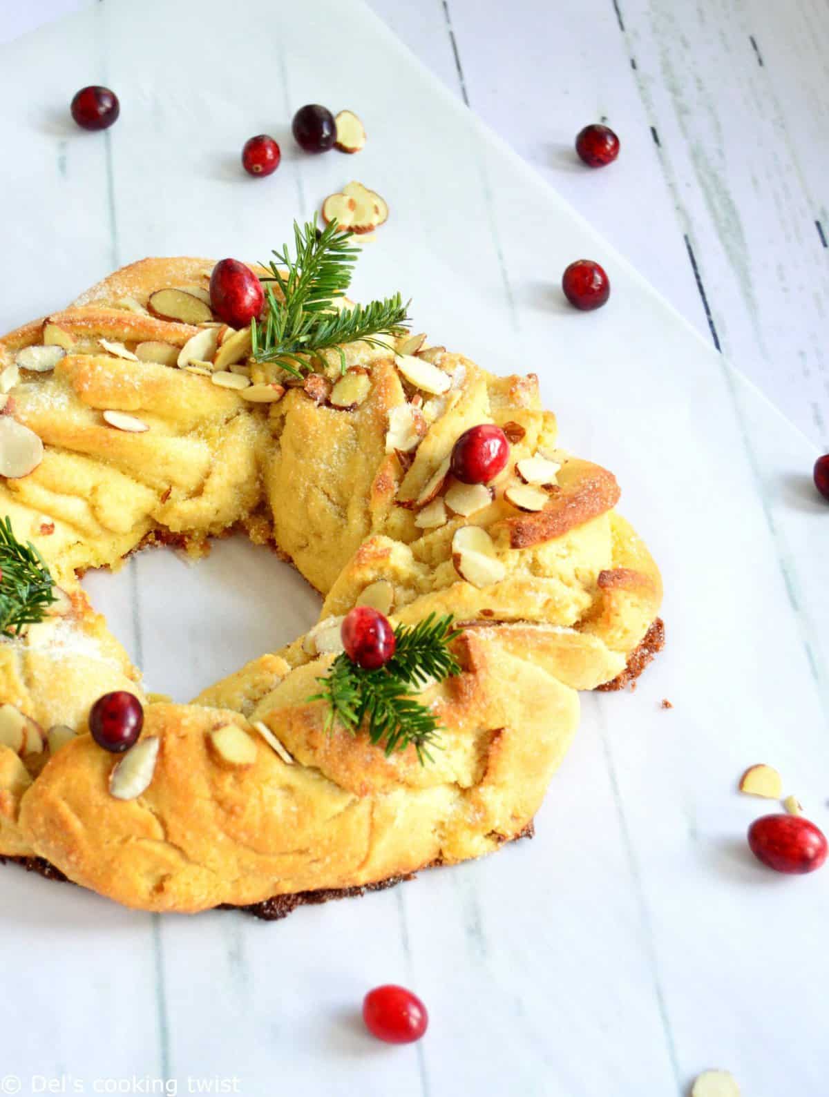 Couronne des rois garnie à la crème d'amande