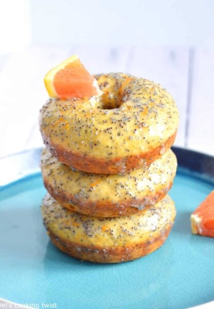 Donuts orange et graines de pavot