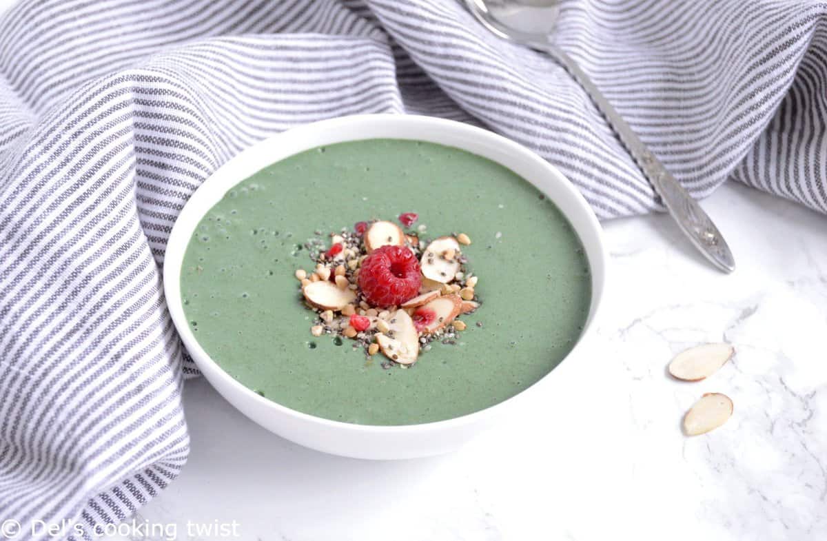 Mon smoothie bowl à la spiruline préféré