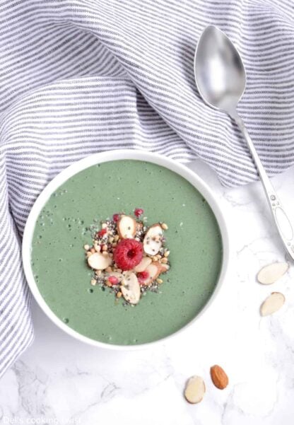 Mon smoothie bowl à la spiruline préféré