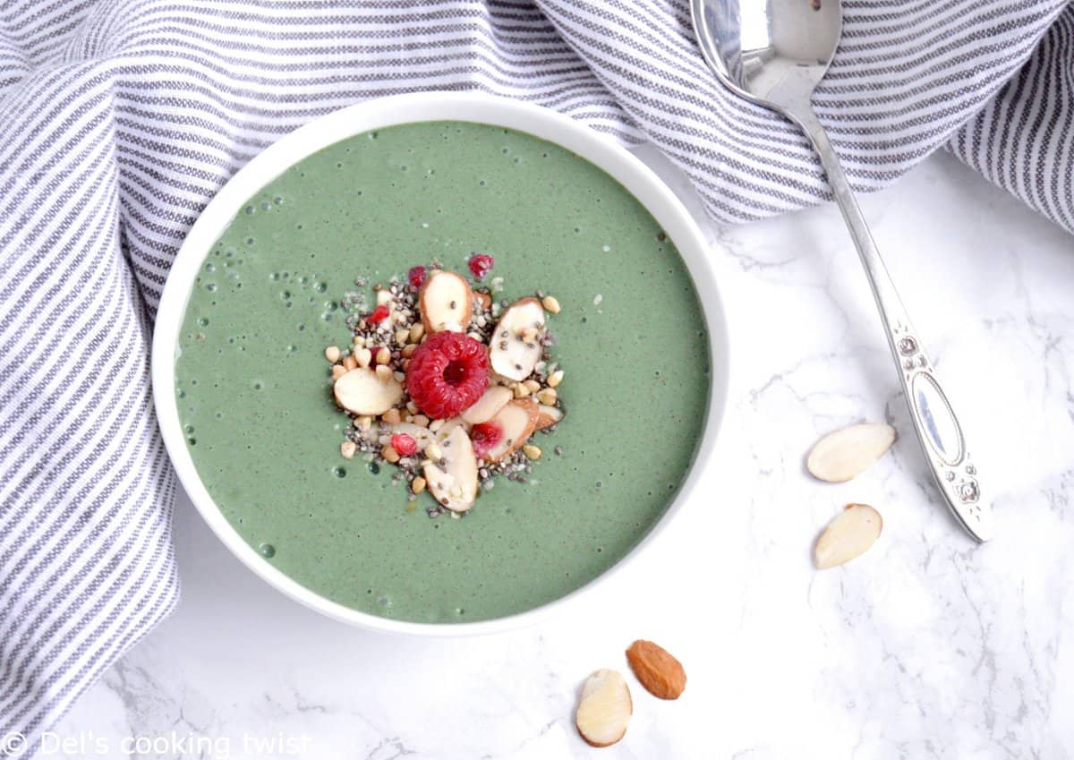 Mon smoothie bowl à la spiruline préféré