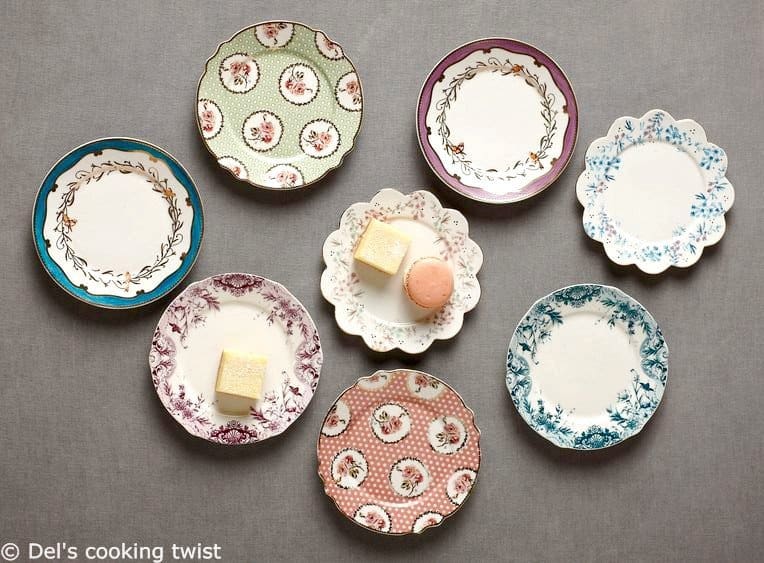 English tea plates