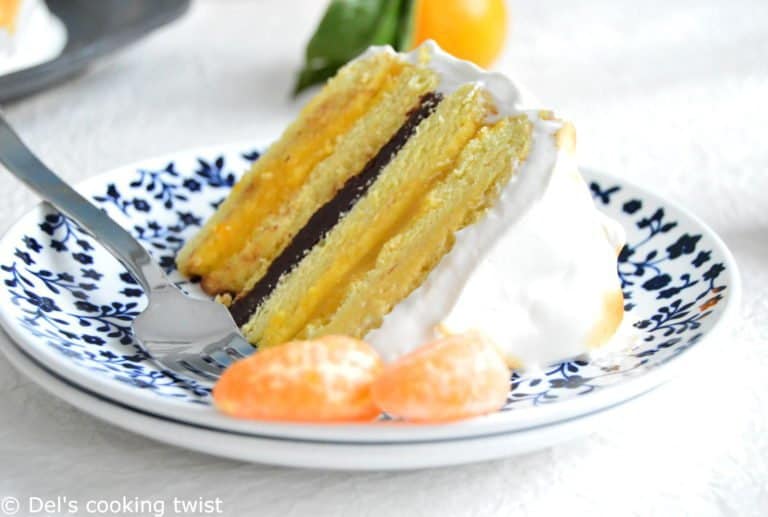 Outrageous Chocolate-Mandarin Meringue Cake - Del's cooking twist