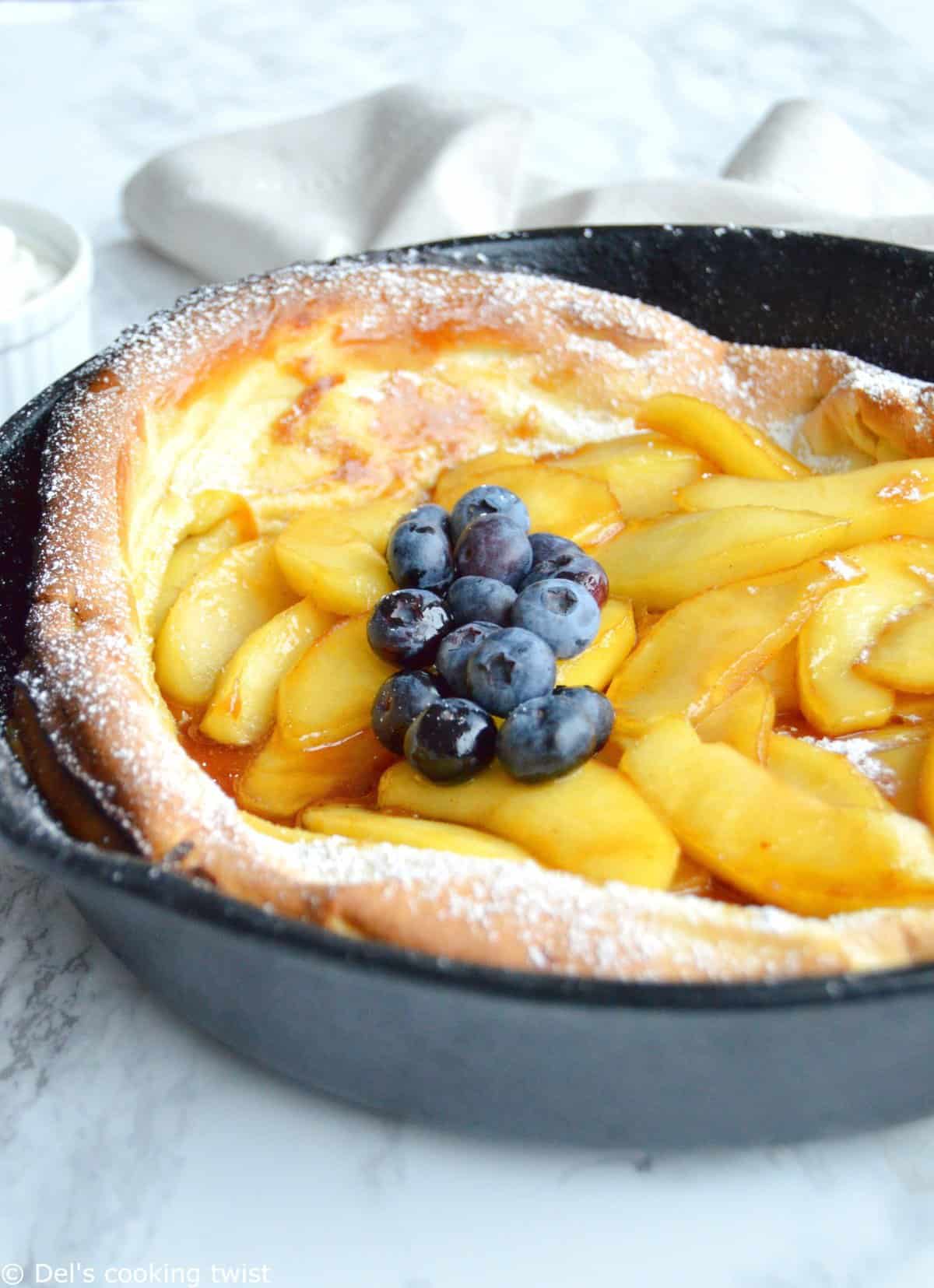 Dutch baby pancake aux pommes