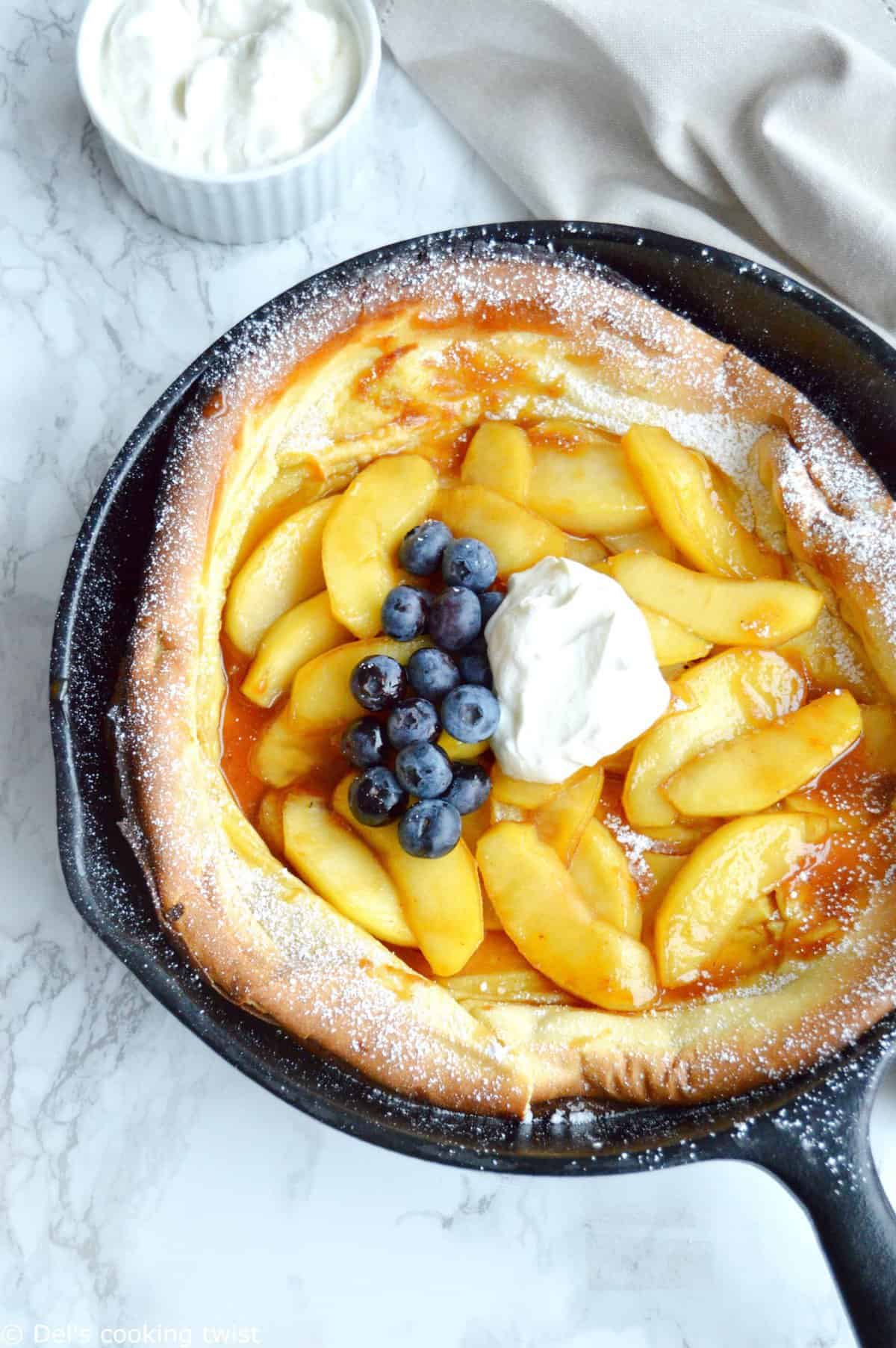 Dutch baby pancake aux pommes