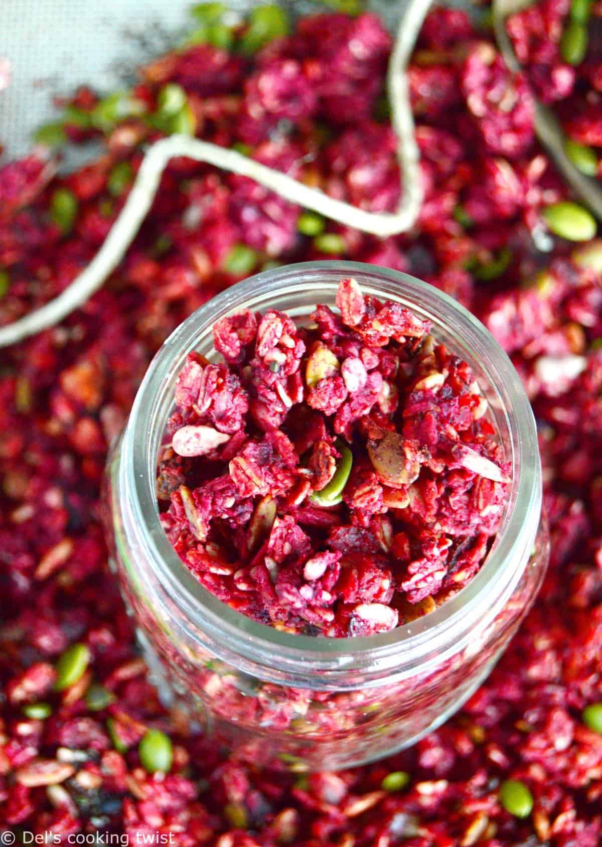 Beet Ginger Granola