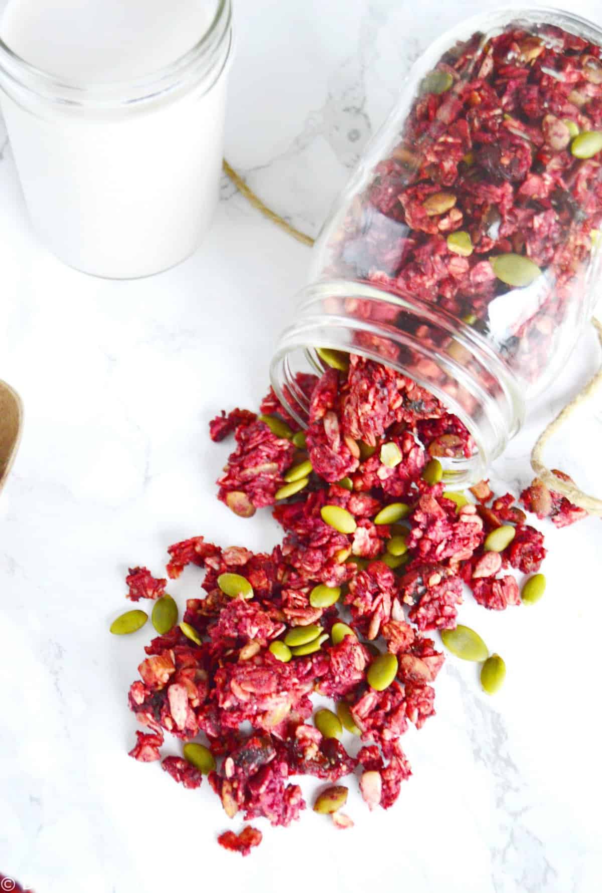 Beet Ginger Granola