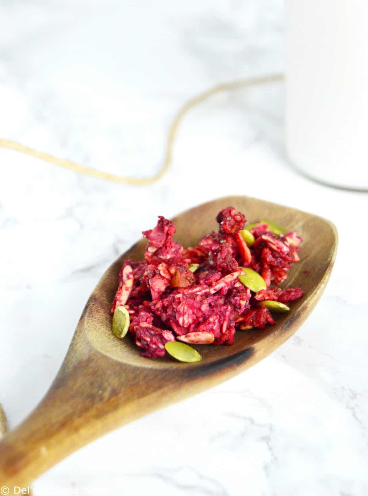 Beet Ginger Granola