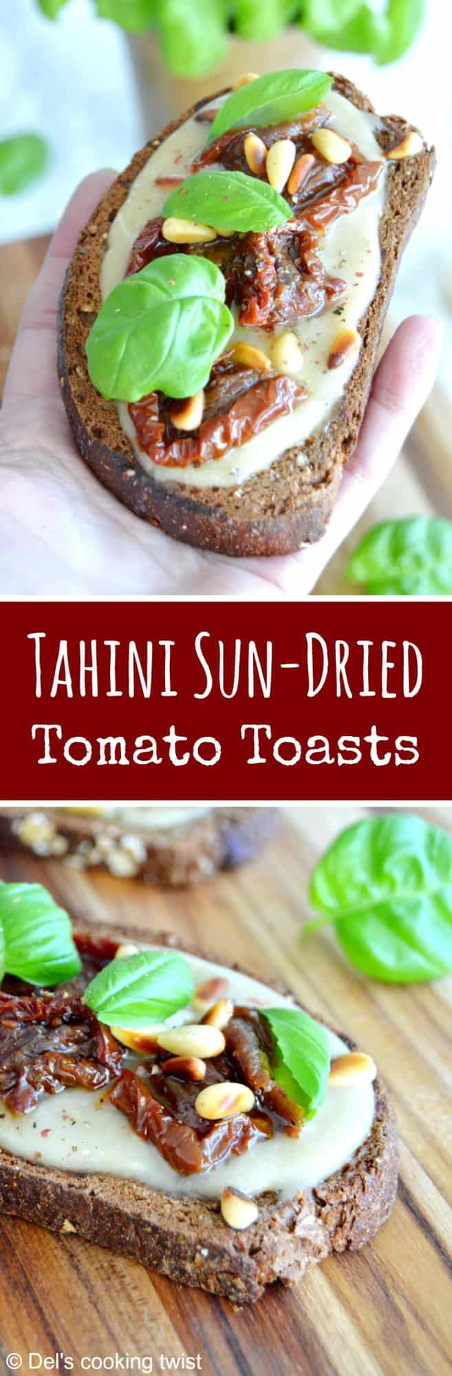 Tahini Sun-Dried Tomato Toast
