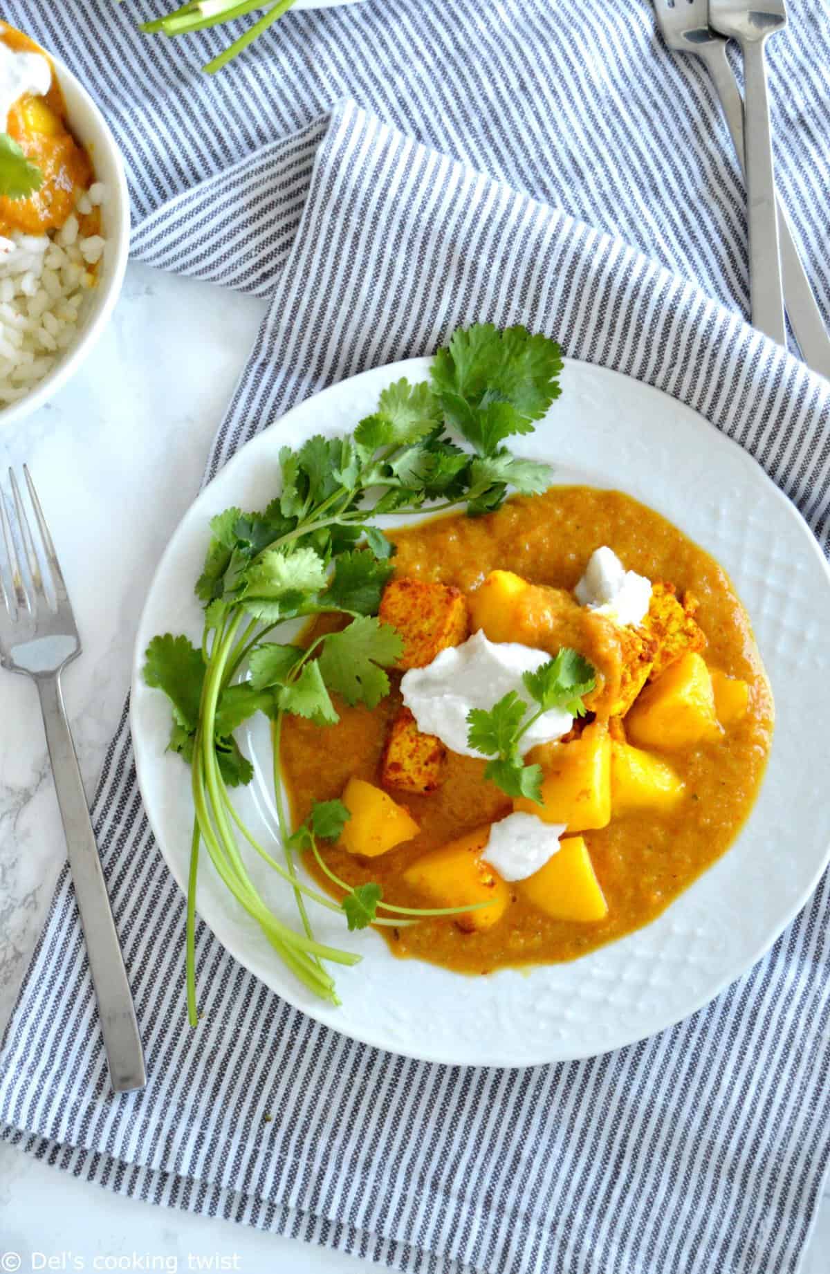 Curry vert végétalien (recette facile) - Del's cooking twist