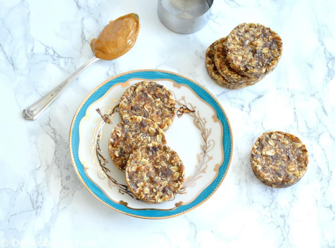 Mini pies healthy au beurre de cacahuete (vegan, sans gluten et sans sucre raffiné)