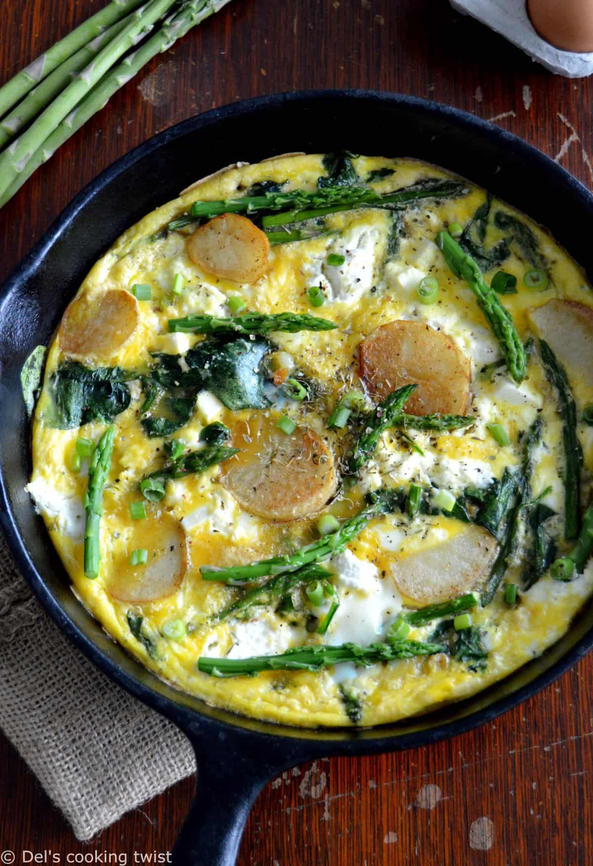 Ricotta Frittata with Spring Vegetables