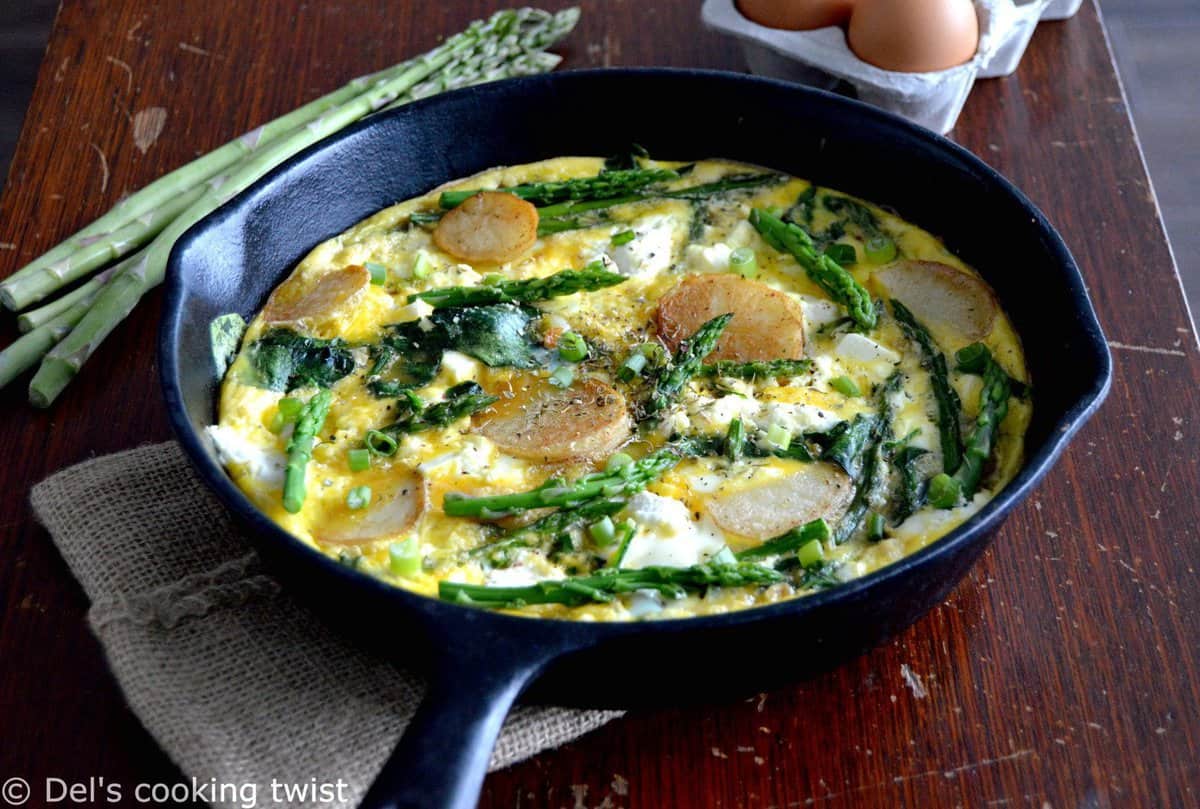 Ricotta Frittata with Spring Vegetables