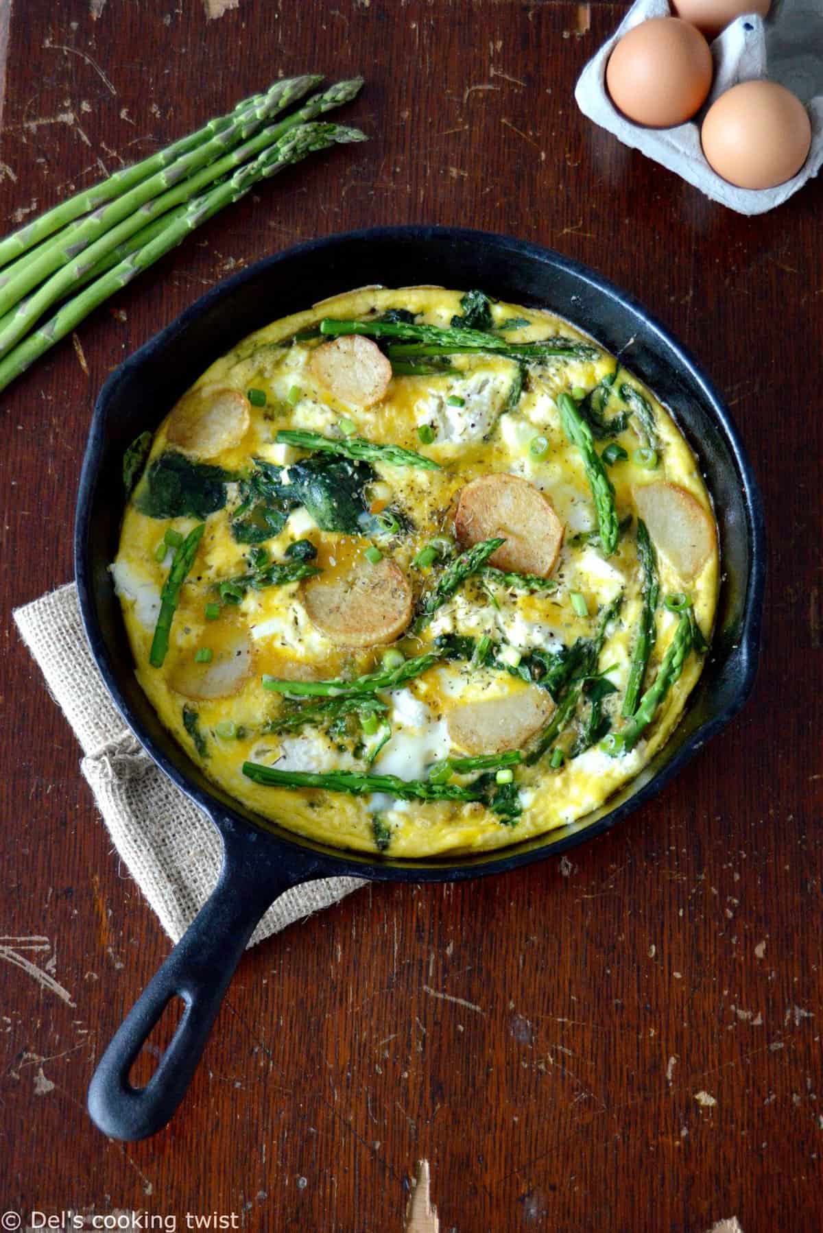 Ricotta Frittata with Spring Vegetables