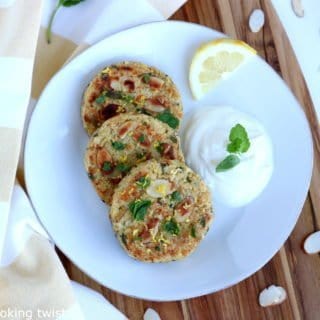 Goat Cheese Lemon Mint Quinoa Patties