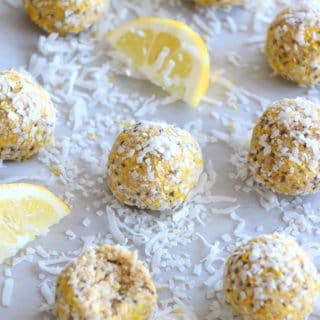 Healthy Lemon Coconut Energy Balls