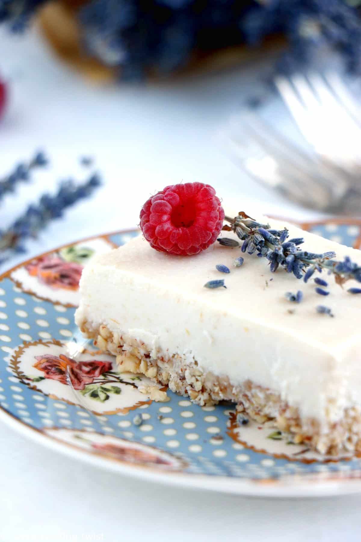 Raw Coconut Yuzu Cheesecake