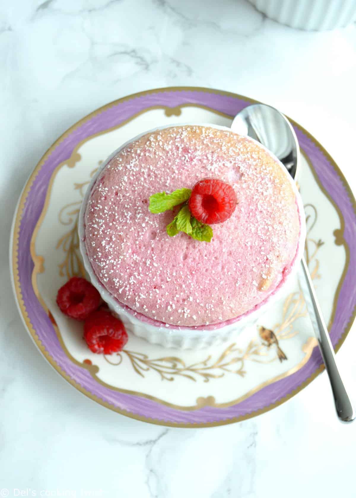 Soufflé aux fruits rouges (sans gluten, sans lactose)