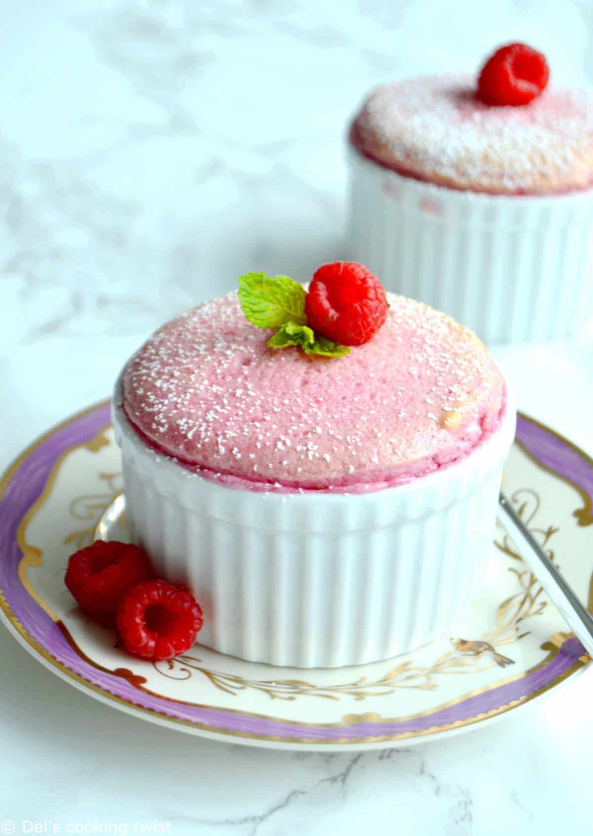 Soufflé aux fruits rouges (sans gluten, sans lactose)