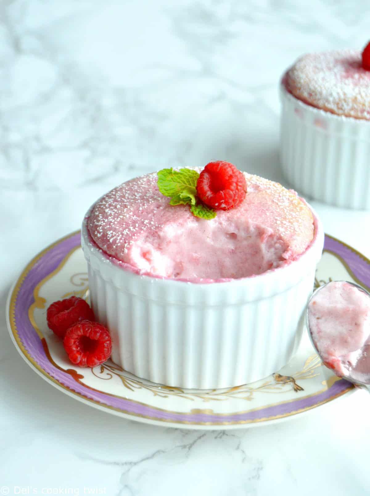 Soufflé aux fruits rouges (sans gluten, sans lactose)