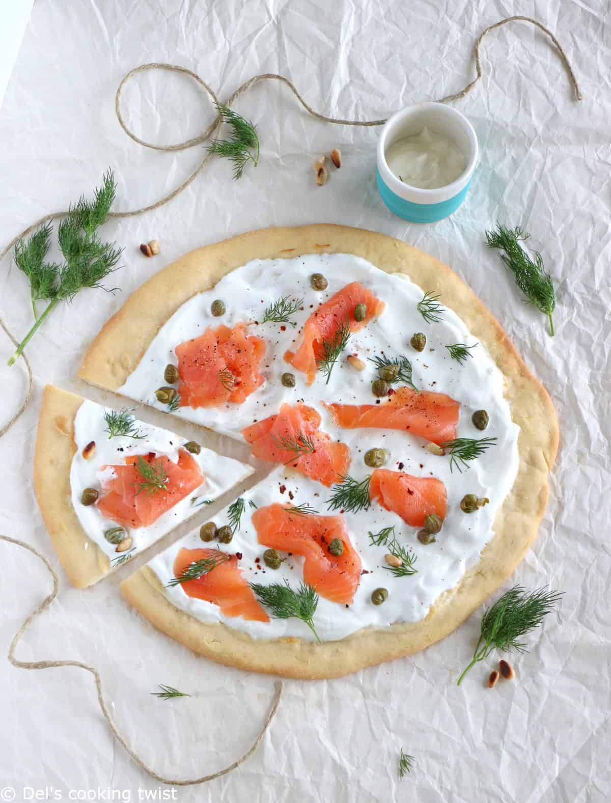 Smoked Salmon Pizza with Capers