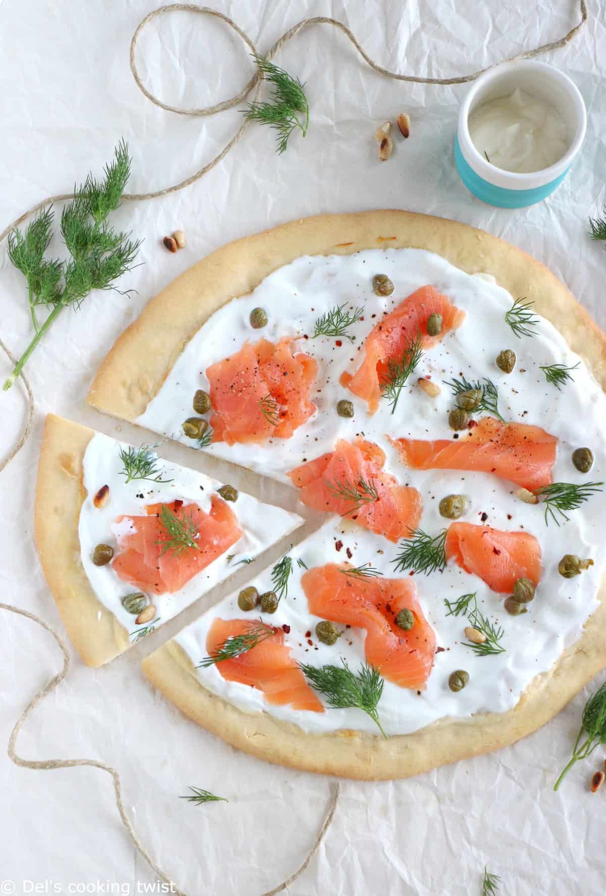 Smoked Salmon Pizza with Capers