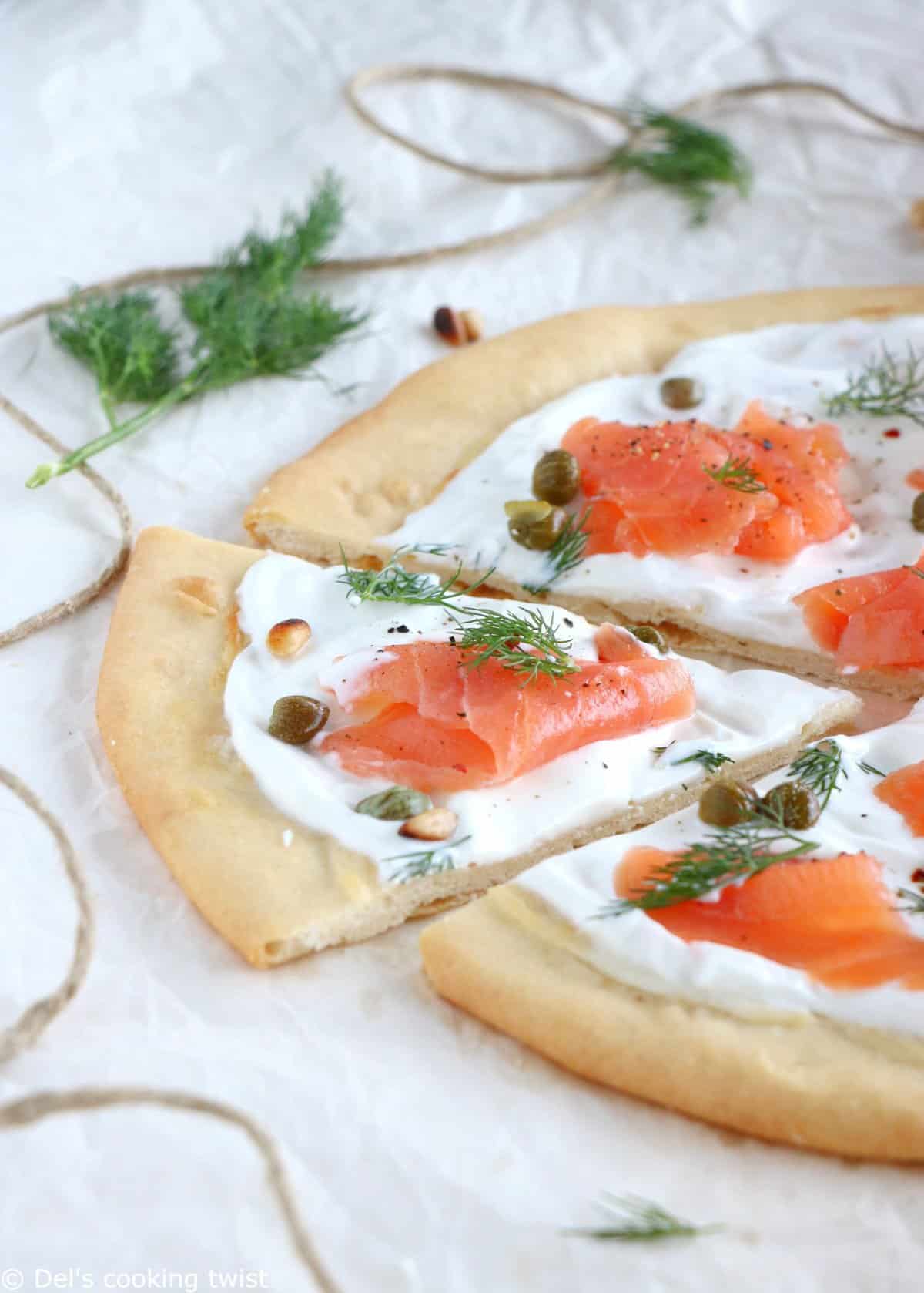 Smoked Salmon Pizza with Capers