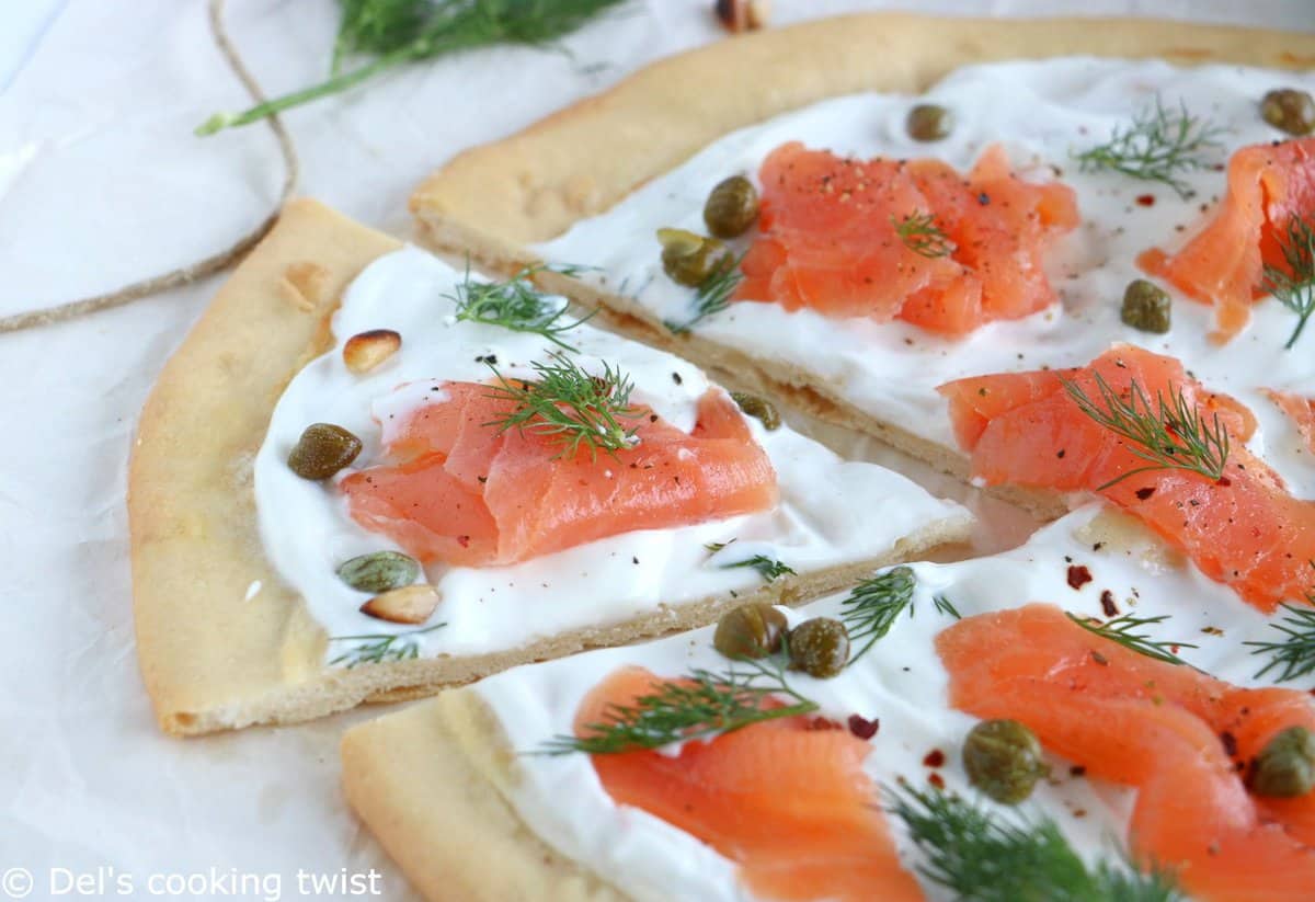 Smoked Salmon Pizza with Capers