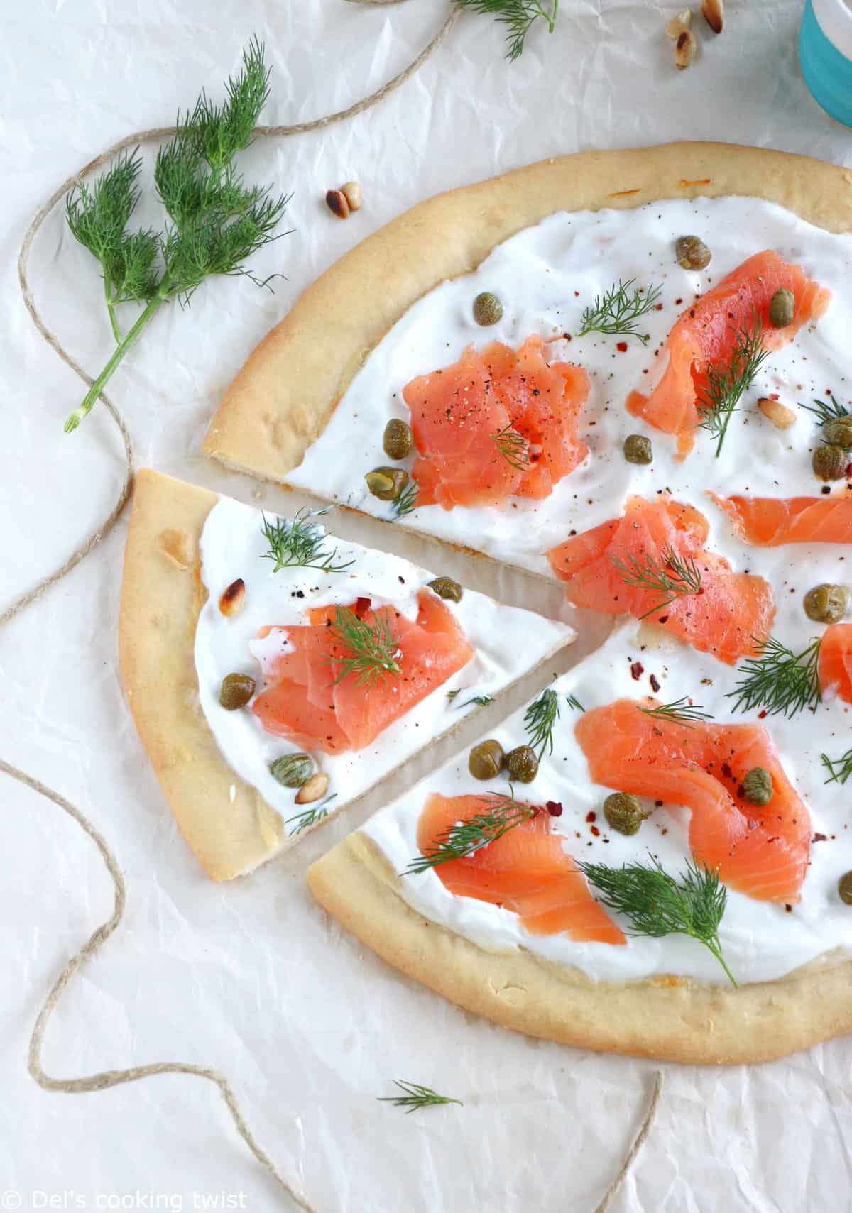 Smoked Salmon Pizza with Capers