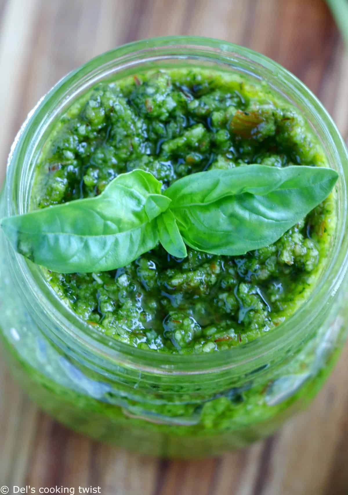 Pesto amandes et basilic