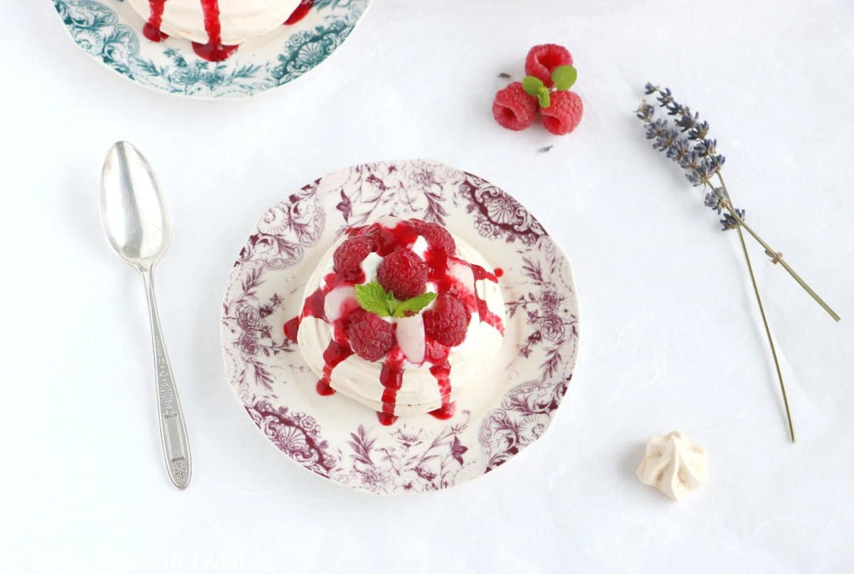 Ispahan Style Pavlova