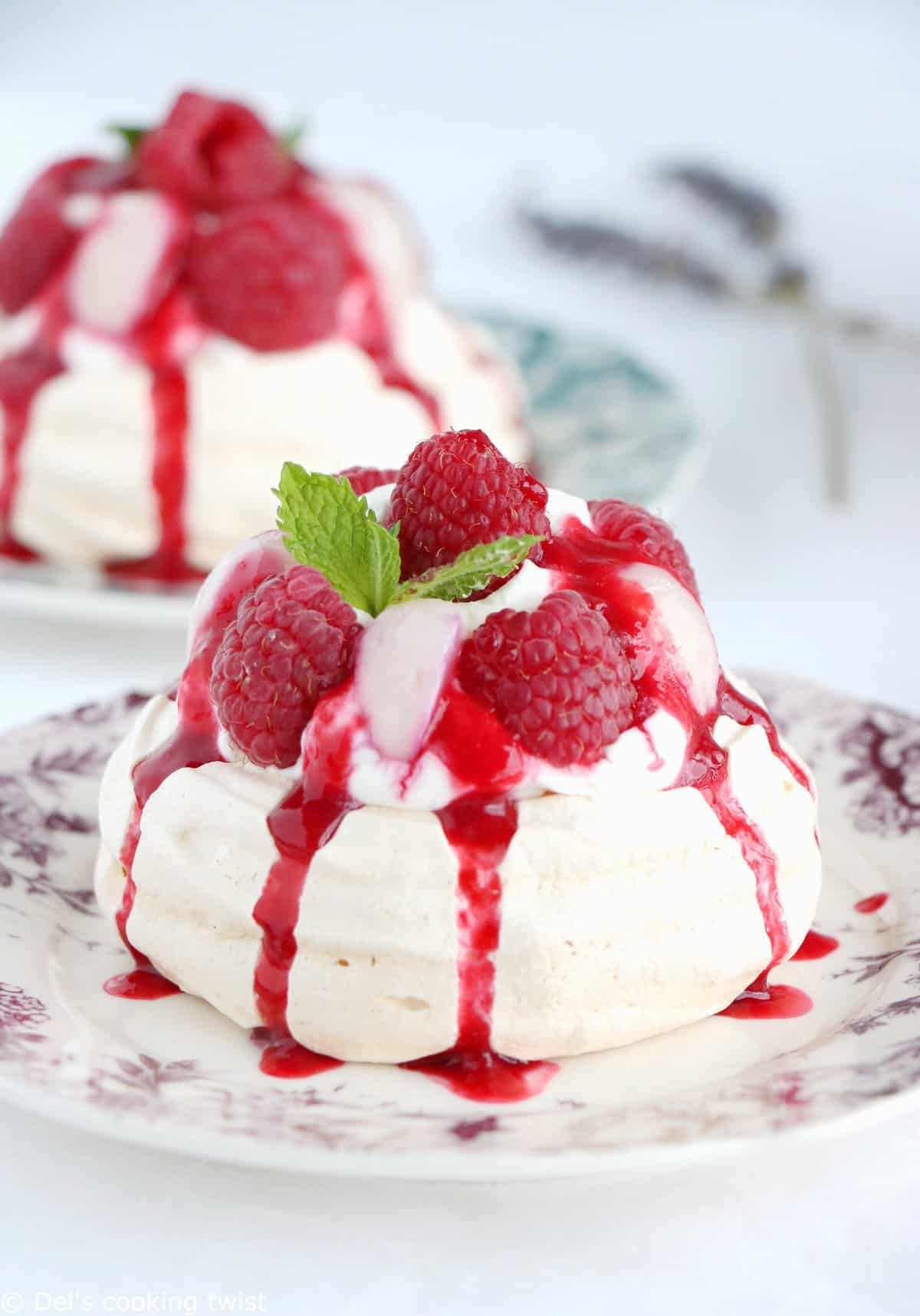 Ispahan Style Pavlova