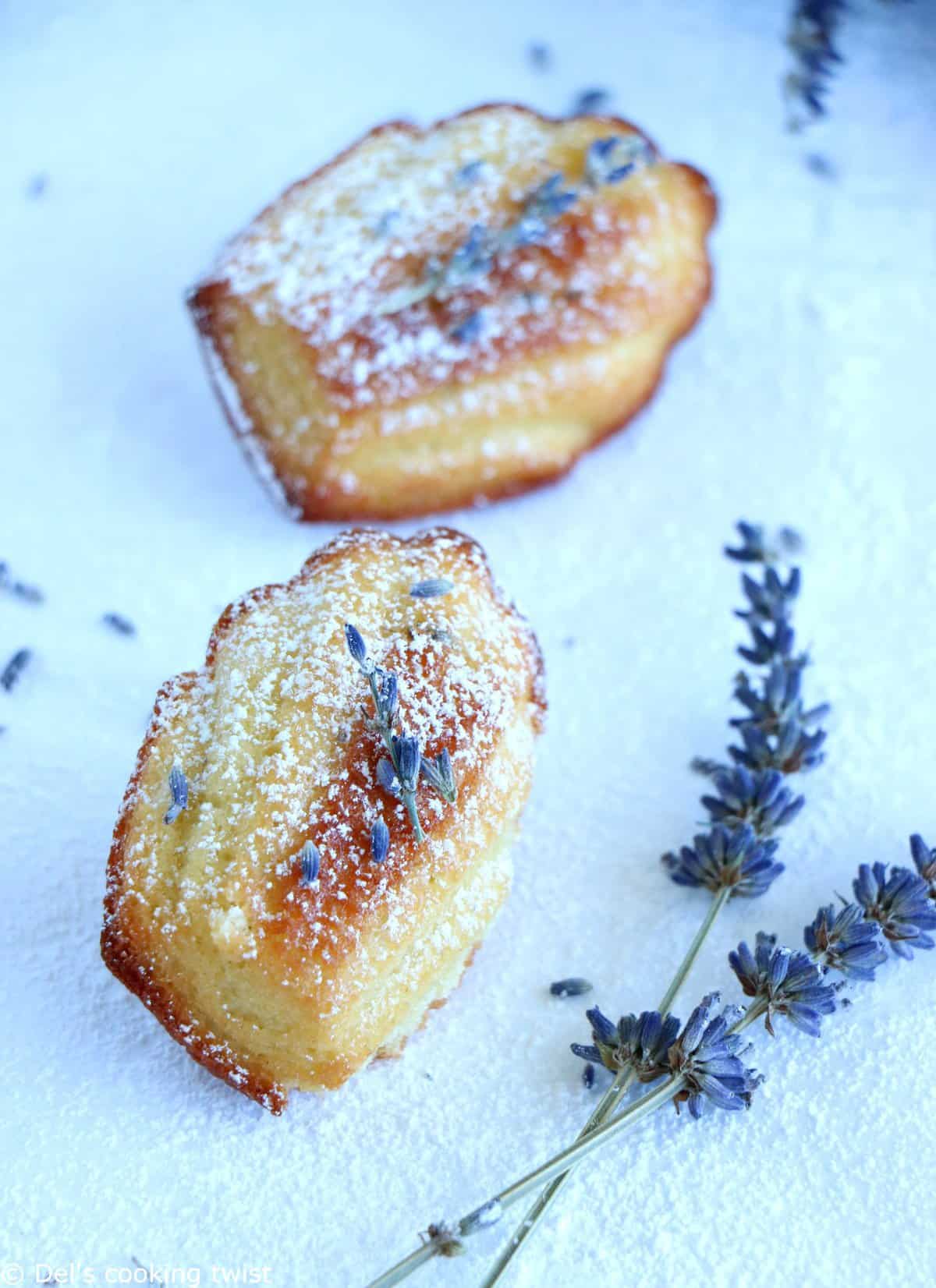 Madeleines au miel et à la lavande