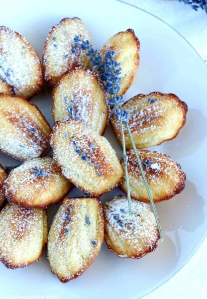 Lavender Honey Madeleines