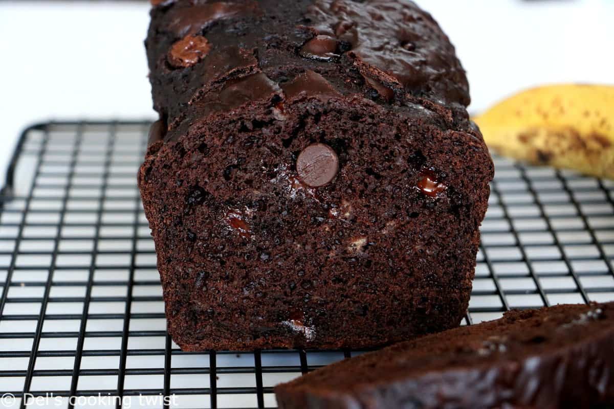 Double Chocolate Greek Yogurt Banana Bread