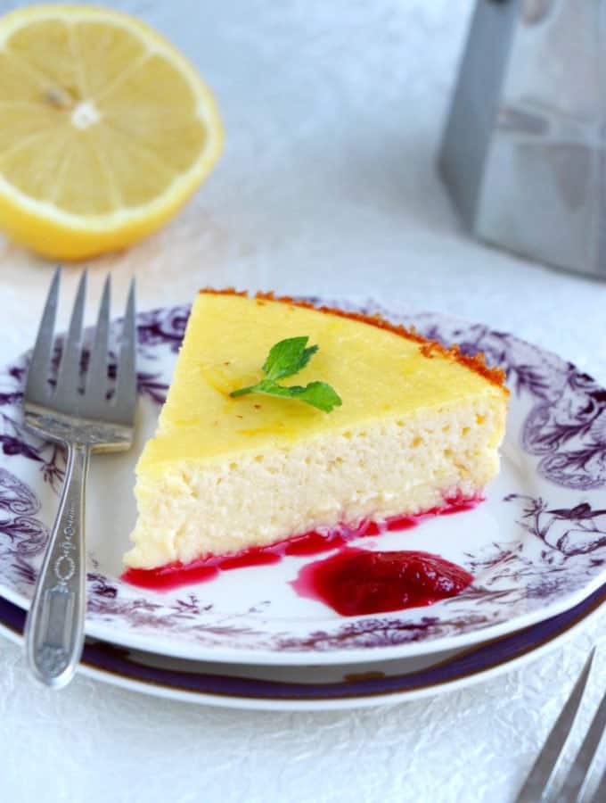 Fiadone Style Cheesecake With A Cherry Coulis Del S Cooking Twist Fiadone Style Cheesecake With A Cherry Coulis Del S Cooking Twist