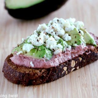 Simple Beet Avocado Toast