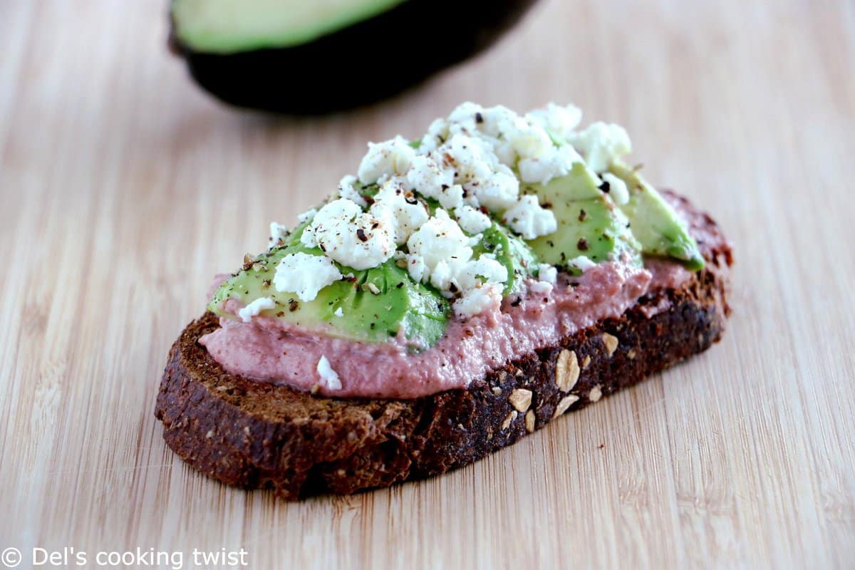 Simple Beet Avocado Toast