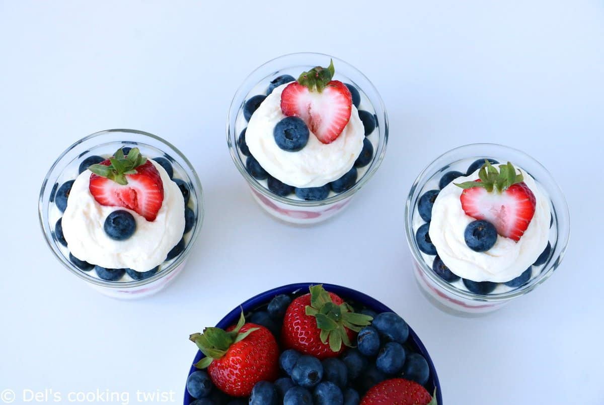 Triple Berry Cheesecake in a Jar