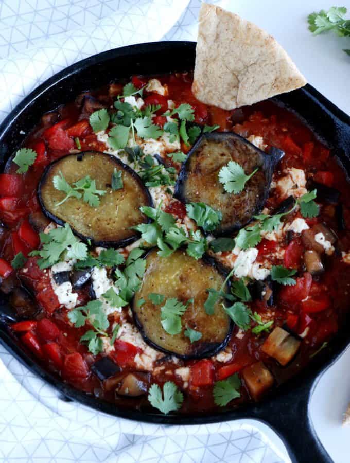 Vegan Eggplant Shakshuka