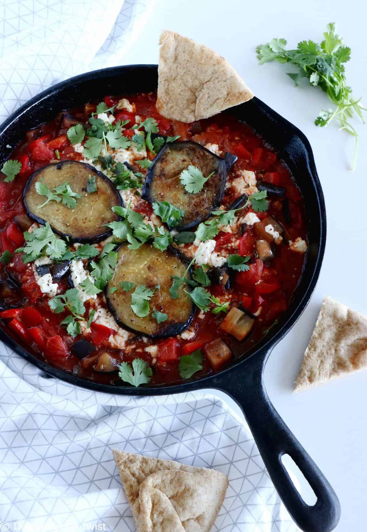 Vegan Eggplant Shakshuka