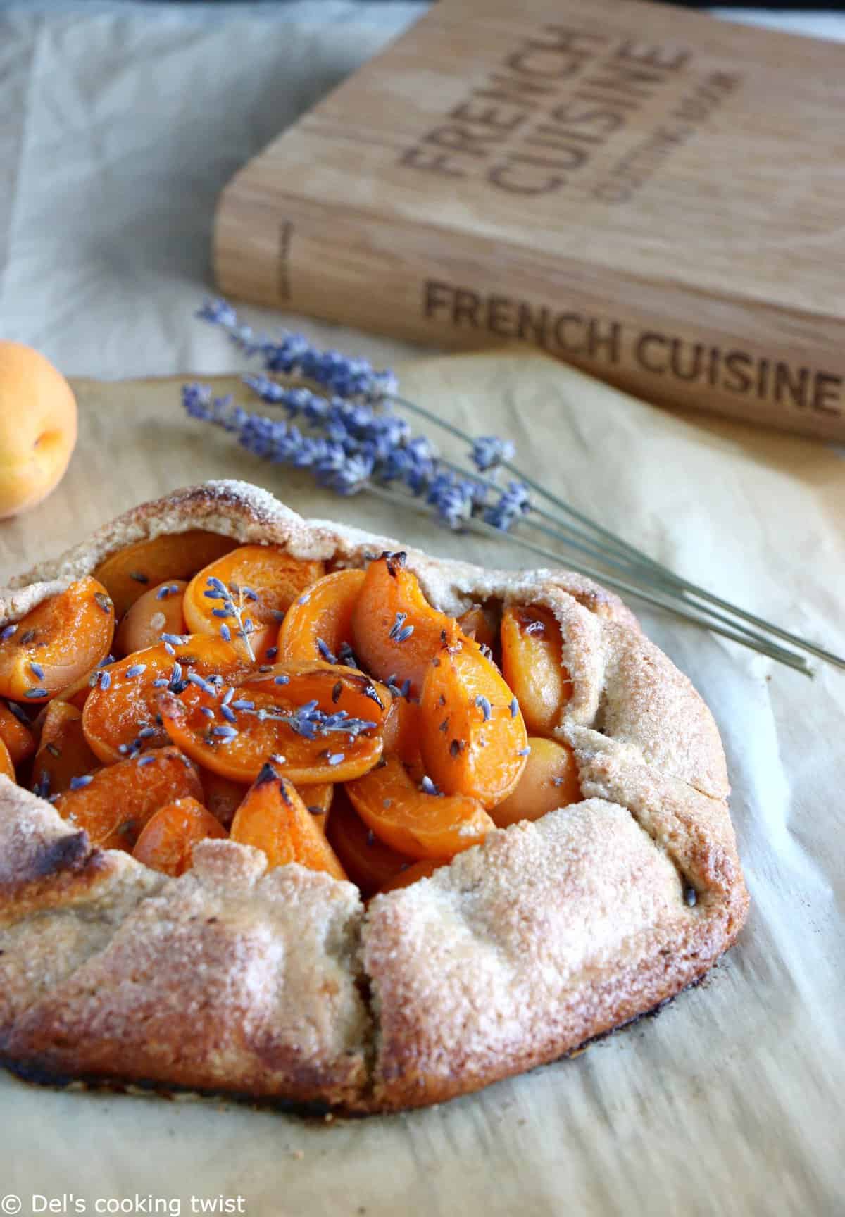 Lavender Apricot Galette