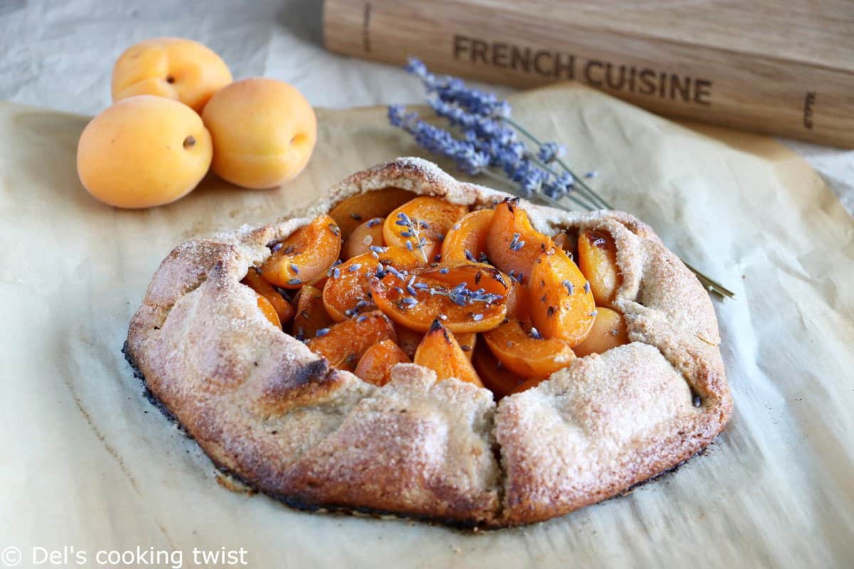 Lavender Apricot Galette