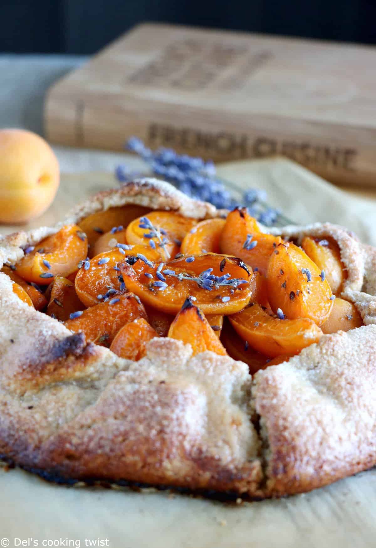 Lavender Apricot Galette