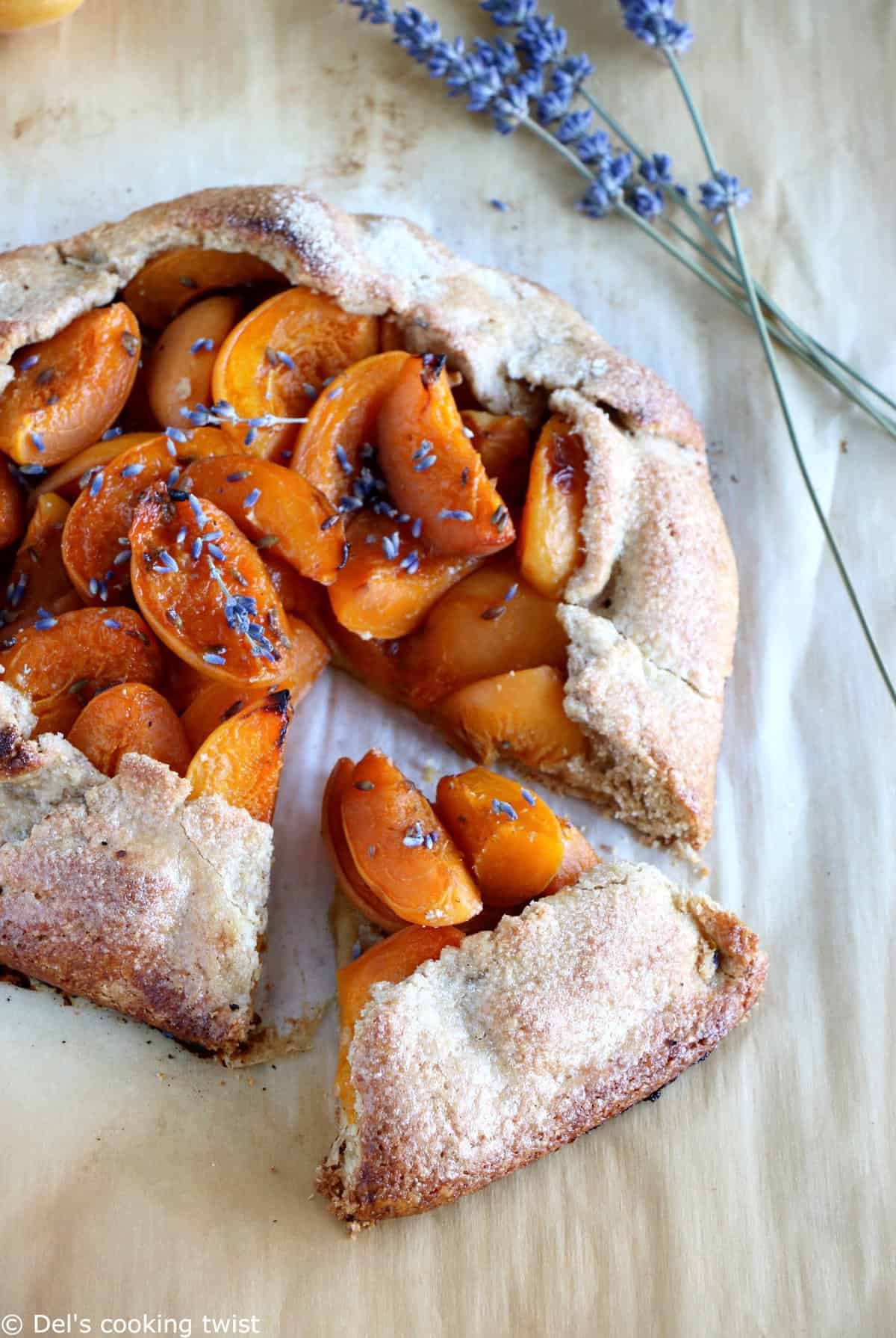 Lavender Apricot Galette