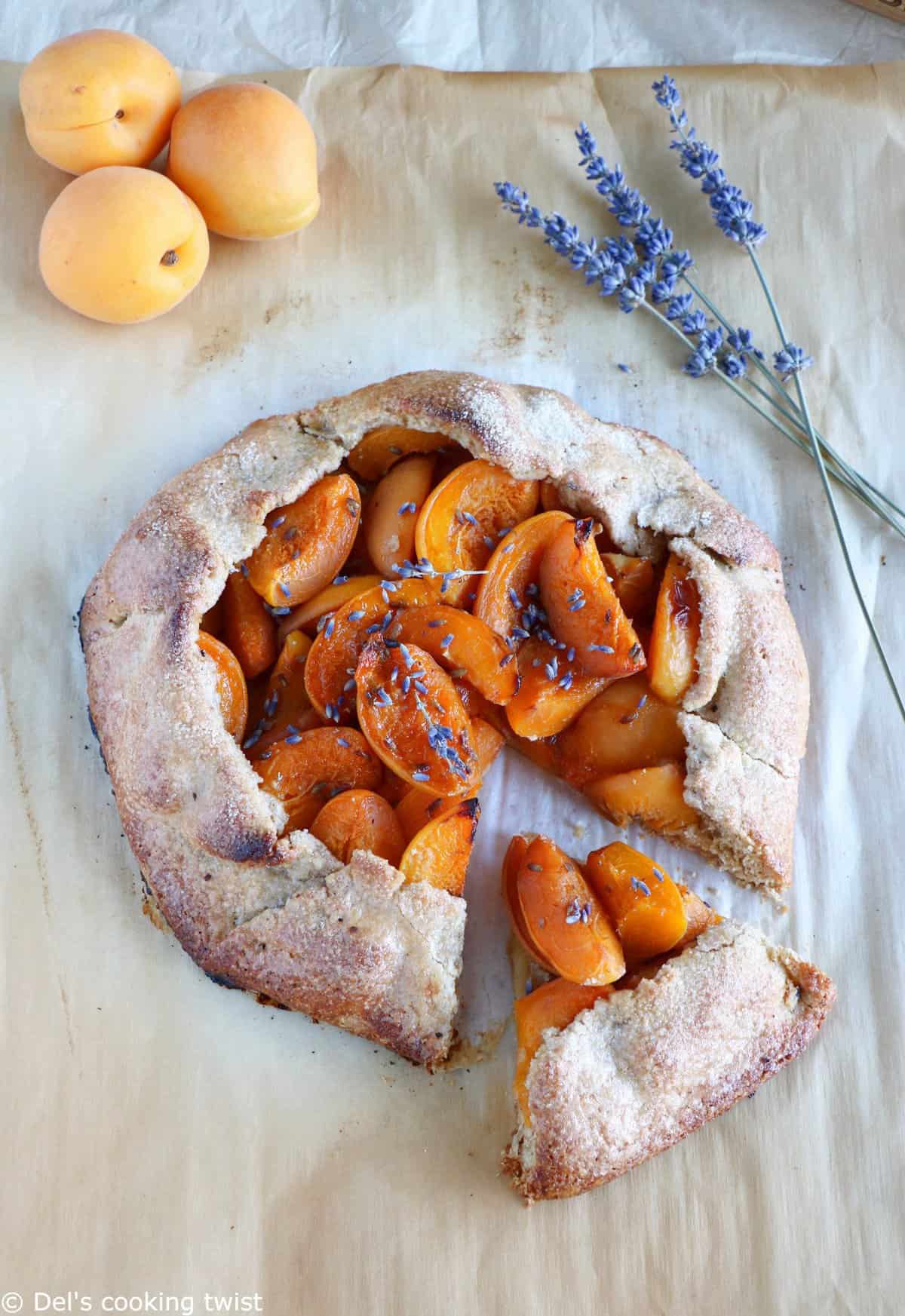 Lavender Apricot Galette