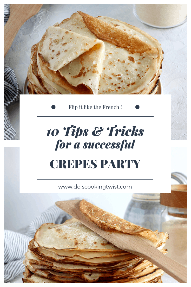 Crepes kids cooking party.